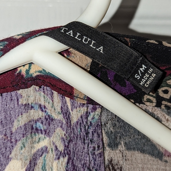 Artizia Talula Patchwork Floral Short Sleeve Fringe Kimono - Picture 6 of 6